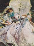 John Singer Sargent Lady with a Parasol Spain oil painting artist